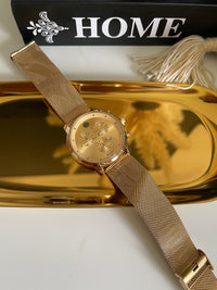 3 Dot Movado Watch (Gold Face )