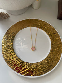 Clover Necklace (Pink)